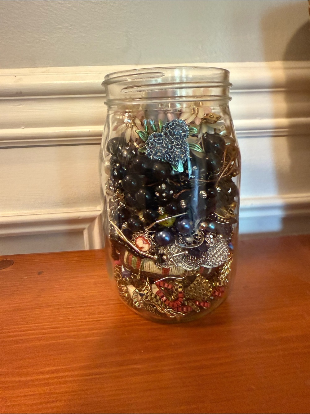 Mystery Jewelry Jar - Over 1.5 lbs Mix of New and Old